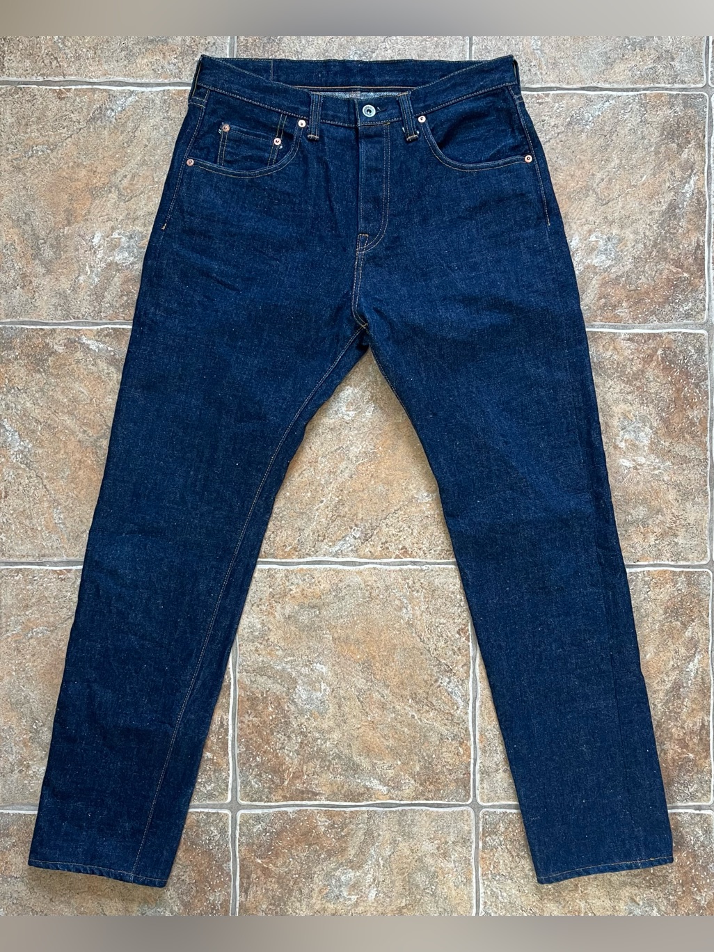 Samurai Jeans S211ax "Ai-Benkei" 18oz Natural Indigo - Relaxed Tapered